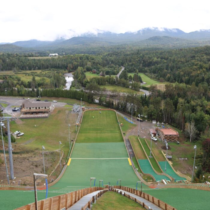 top of ski jump